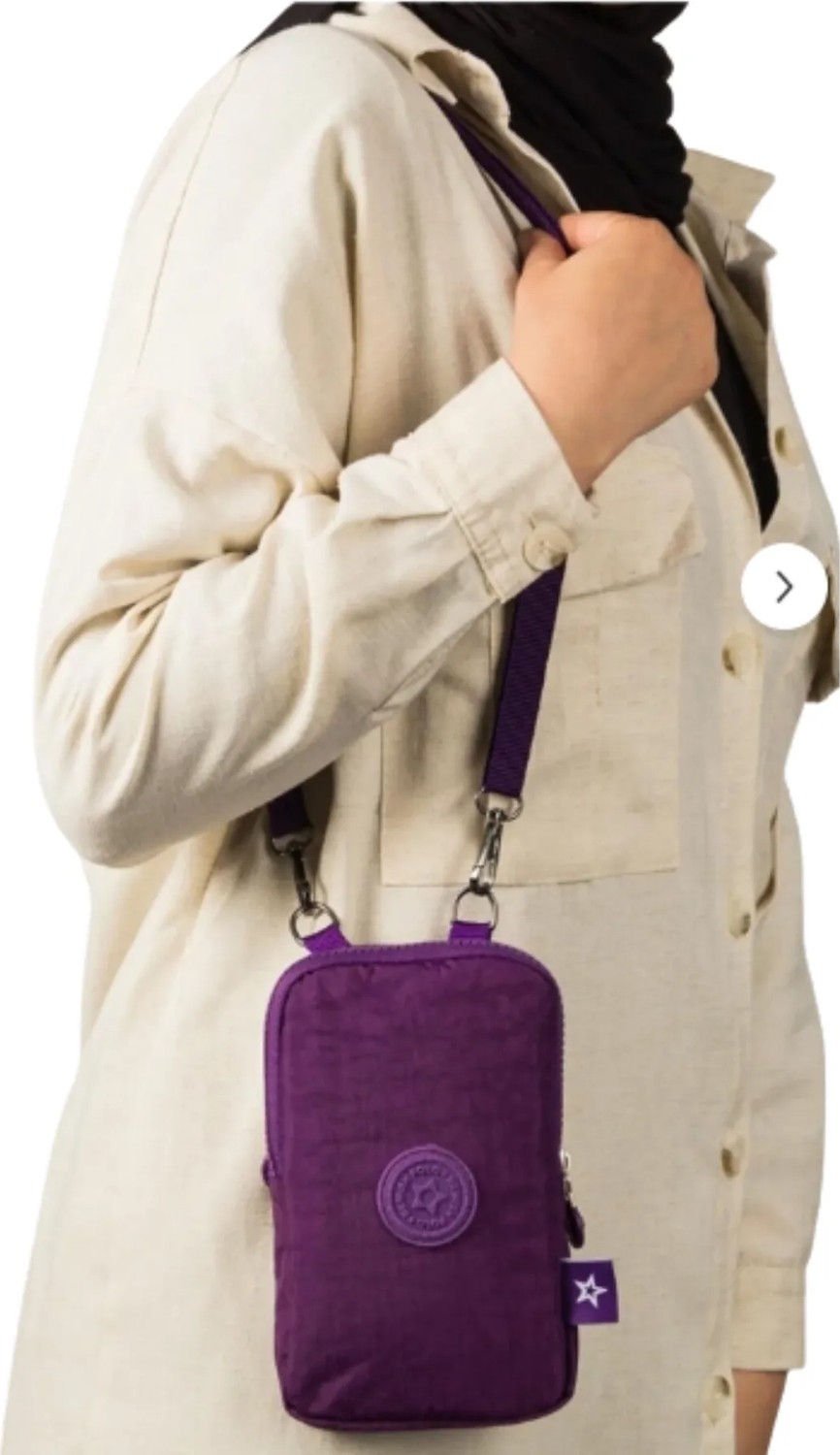 Sannora Bags Unisex Su Geçirmez Krinkıl Mini Telefon Cüzdan ve Pasaport Boyun Askılı Çapraz Omuz Çanta.