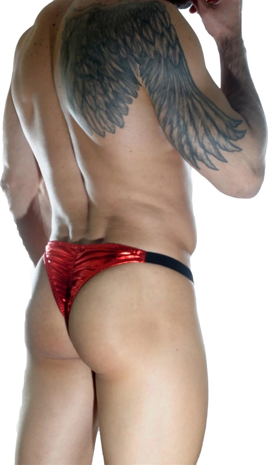 TeknoKapsül Erkek Arkası Büzü Kırmızı Brazillian Slip - Renkli / Xxl görsel 2