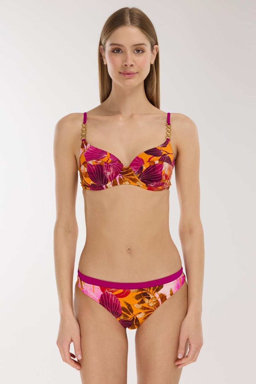 Ayyıldız 5601 Pembe Turuncu Bikini Takımı