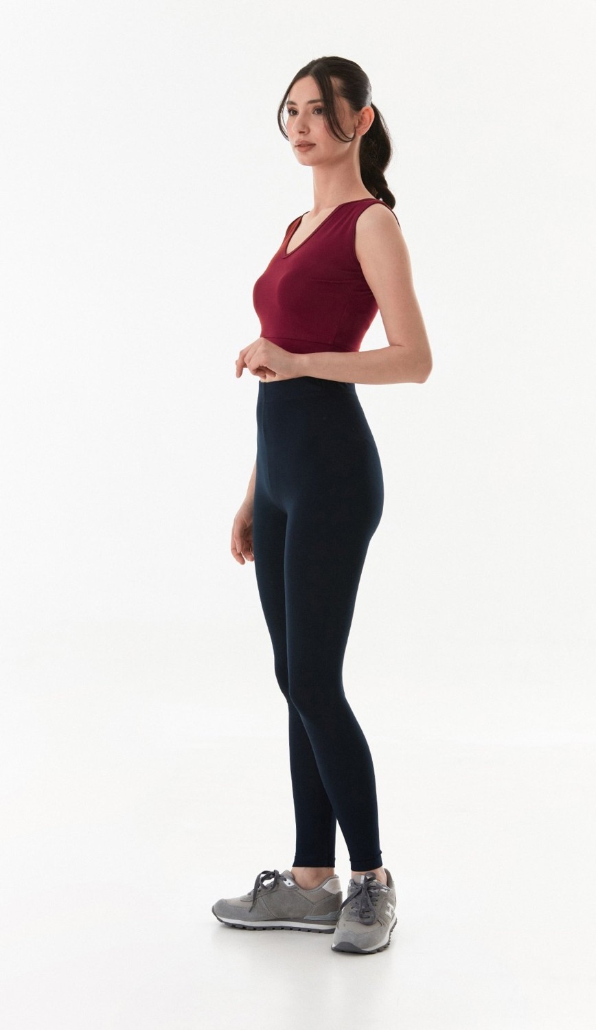 FullaModa Basic V Yaka Crop Body görsel 2