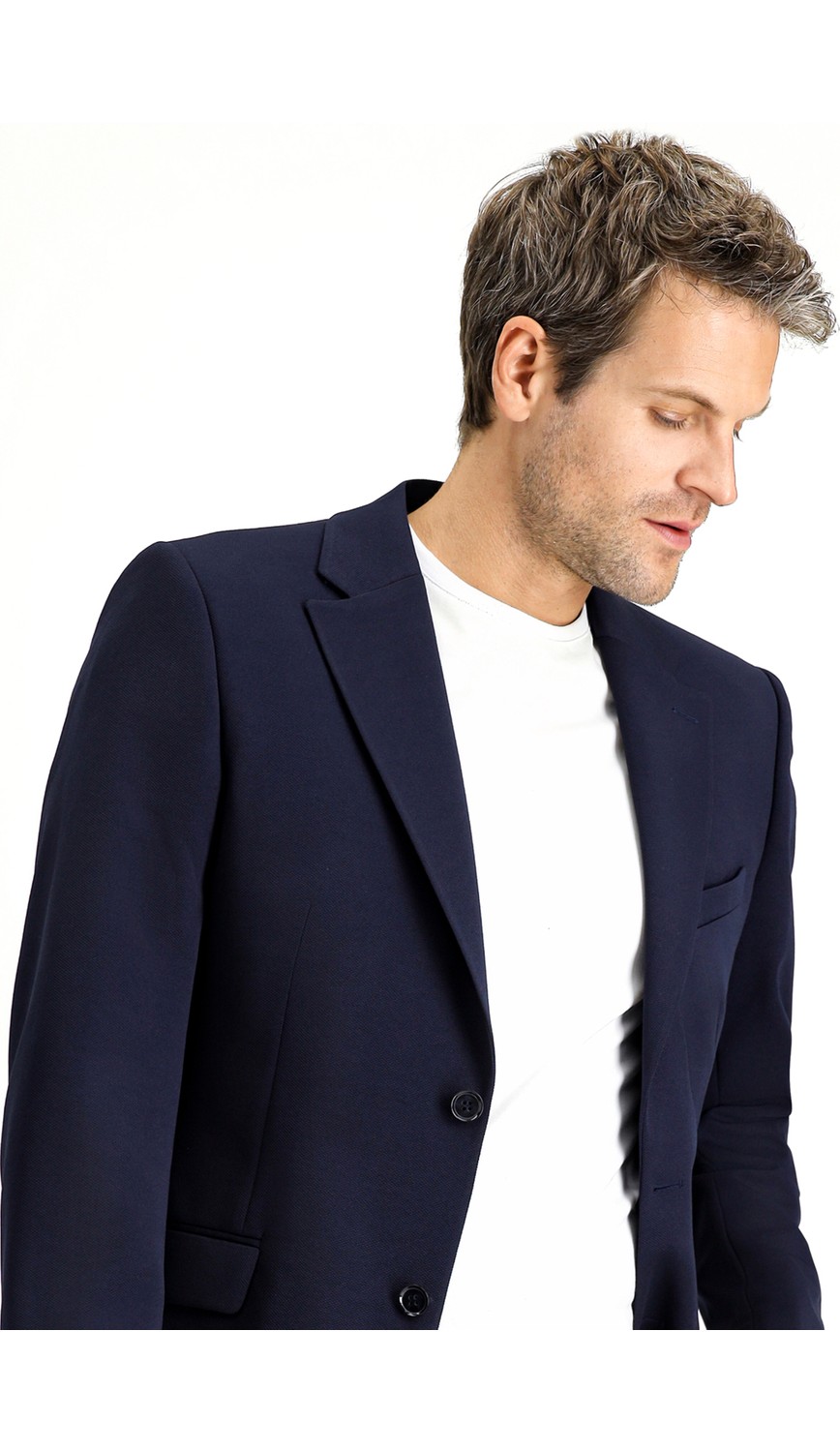 Kiğılı 7 Drop Slim Fit Dar Kesim Mevsimlik Klasik Ceket görsel 8