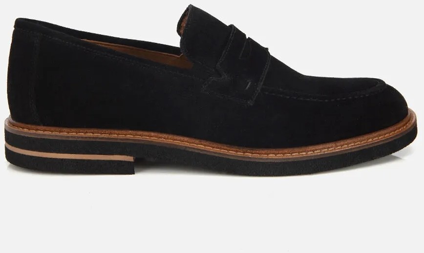 Hotiç Erkek Süet Deri Lacivert Klasik Loafer