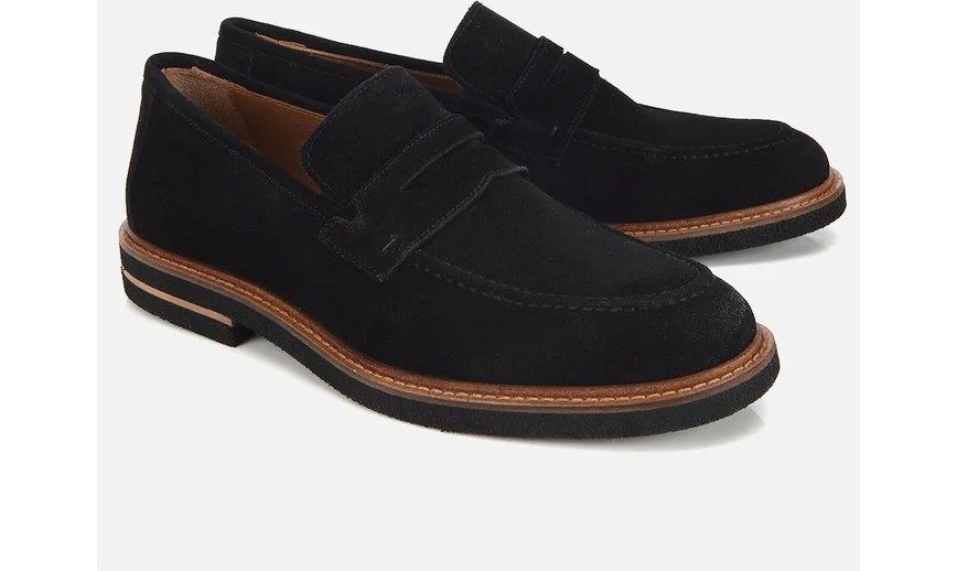 Hotiç Erkek Süet Deri Lacivert Klasik Loafer görsel 2