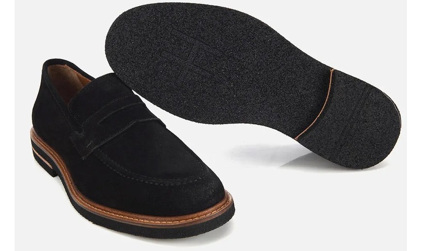 Hotiç Erkek Süet Deri Lacivert Klasik Loafer görsel 6
