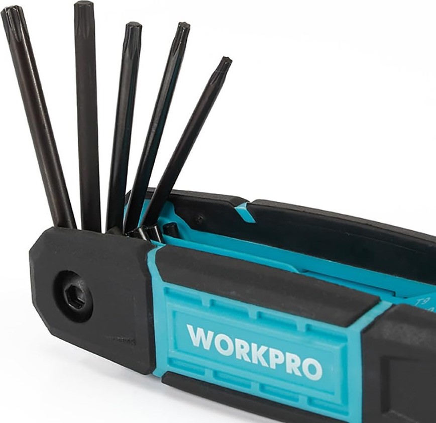 Aesco Workpro WP222030 8 Parça Cr-V Çakı Tipi Torx Profesyonel Allen Anahtar Takımı görsel 3