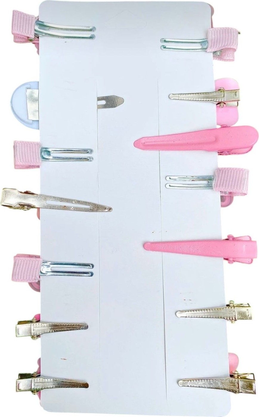 Sheker Home Kız Çocuk & Bebek Kuromi Pembe Pens/çıtçıt Toka Seti 14 Adet, Karışık Saç Aksesuarı görsel 4