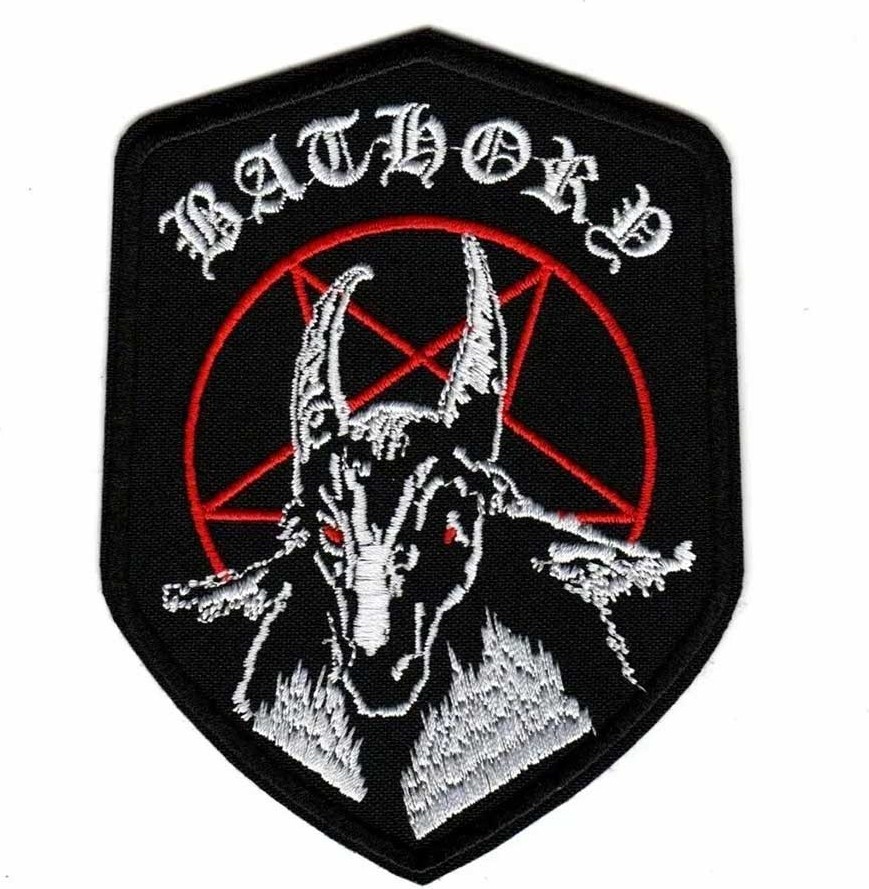 Z zepplin Bathory Logo Red Patch Yama Nakış