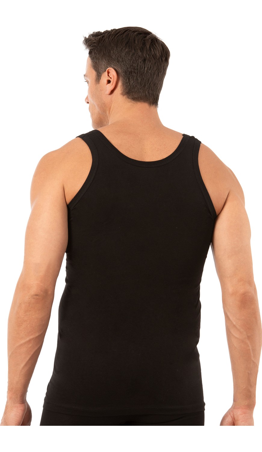Özkan Underwear Özkan 0050 Erkek Kalın Askılı Atlet Gri Melanj Pamuklu Penye Süprem Konforlu İç Giyim görsel 8