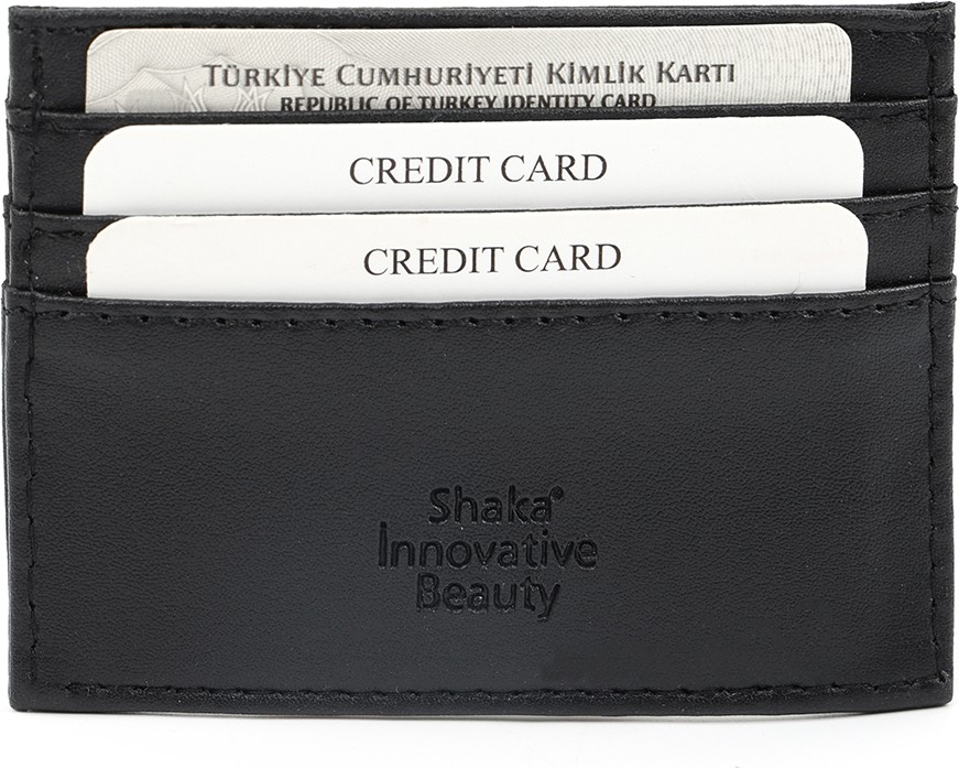 SHAKA Bordo SHK68 Unisex Suni Deri Süper Ince Model Kağıt Para Bölmeli Kredi Kartı ve Kartvizitlik Kartlık Cüzdan