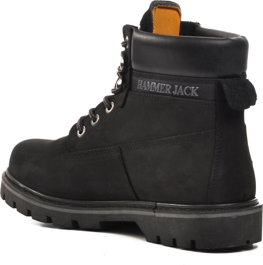 Hammer Jack 102 16600 Siyah Nubuk Hakiki Deri Erkek Bot görsel 4