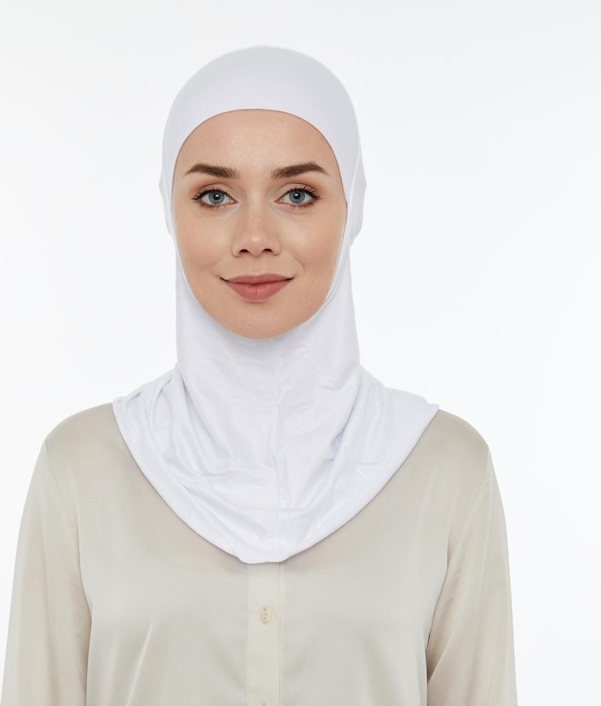 İhvan Online Pratik Boyunluklu Tesettür Hijab Bone Lacivert görsel 6