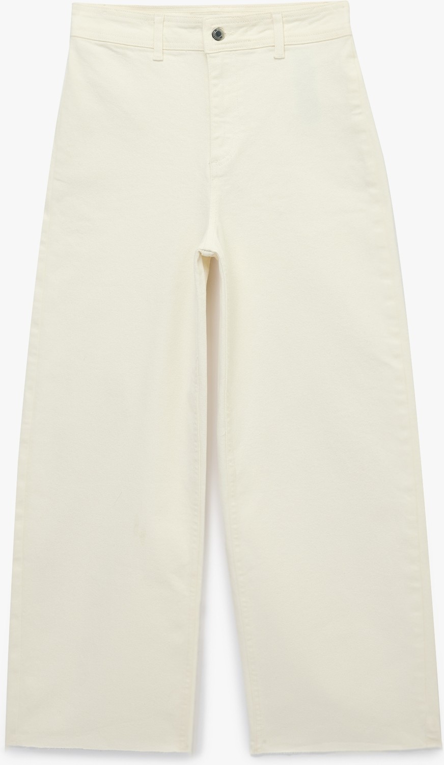 Koton Normal Bel Rahat Kalıp Kesik Paça Jean Pantolon - Culoette Jean görsel 5