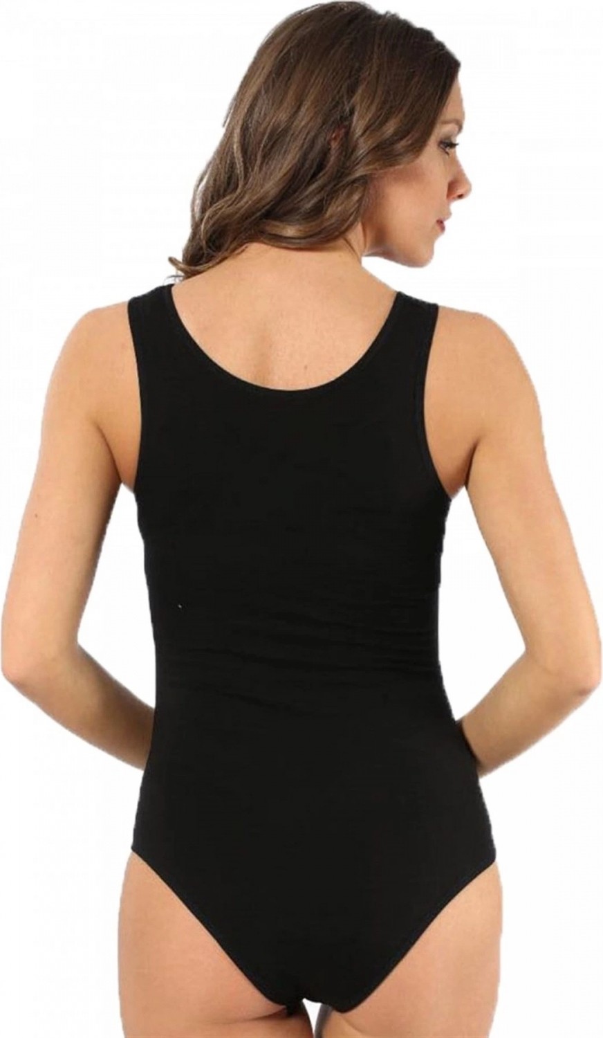 Pileli Store Bayan Kalın Askılı Body Siyah görsel 2