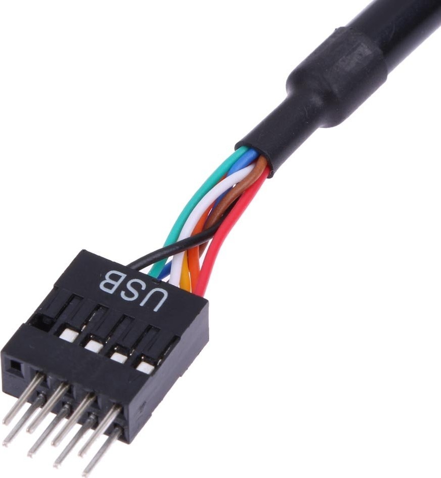 Aesco Alfais 5026 19-20 Pin USB 3.0 To 9 USB 2.0 Çevirici Dönüştürücü Adaptör Kablosu görsel 5