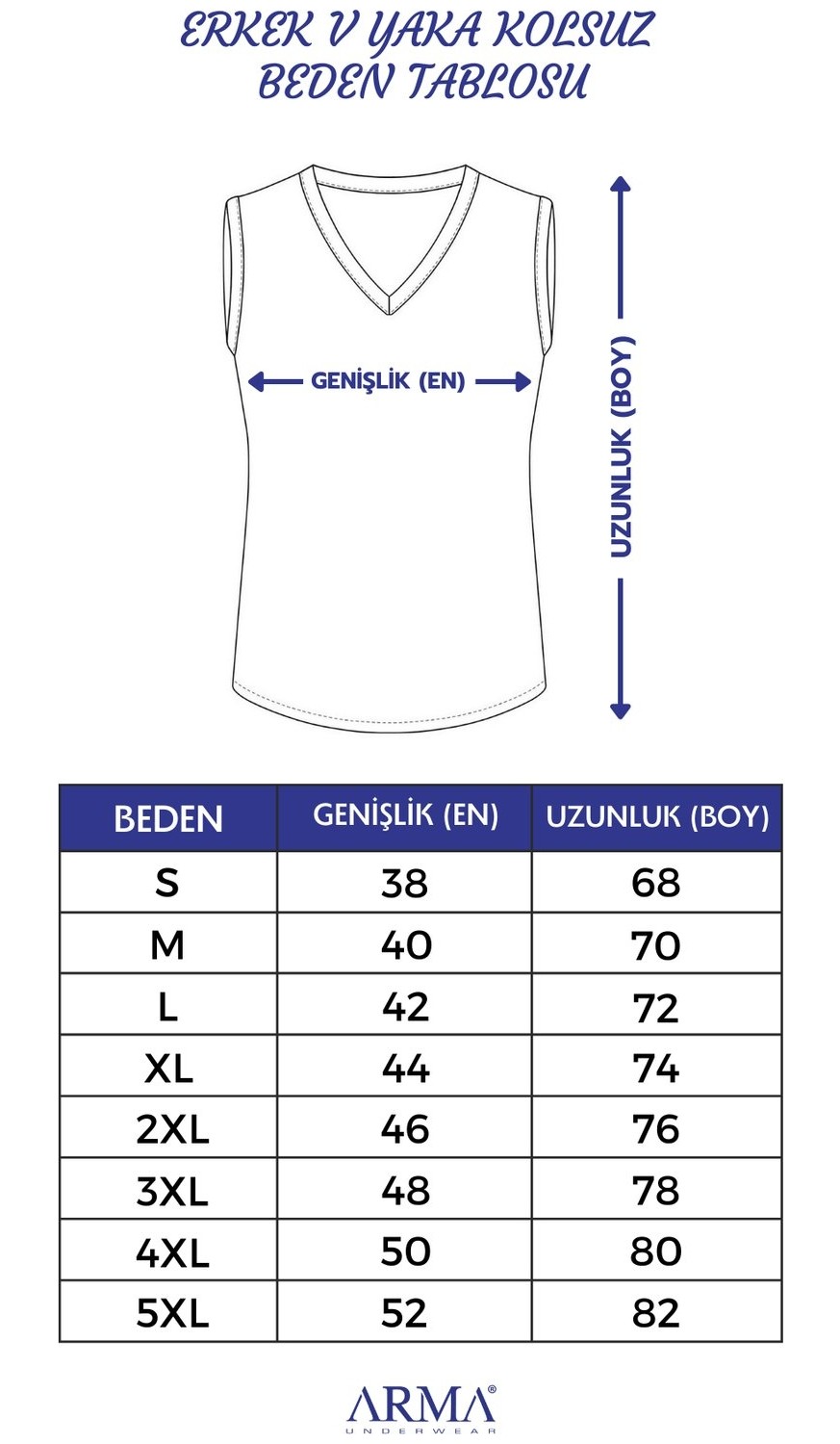 Arma Yıldız Erkek Pamuklu Tişört Sıfır Kol V Yaka Kolsuz Atlet 2'li Paket görsel 4