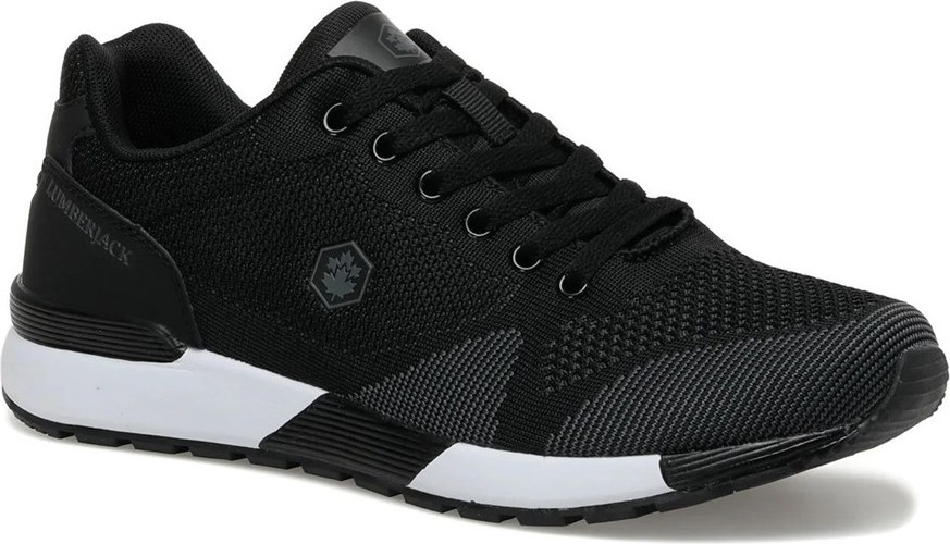 Lumberjack Vendor 3Fx Siyah Erkek Sneaker Düz Taban ve Konforlu Malzeme ile Şık Tasarım