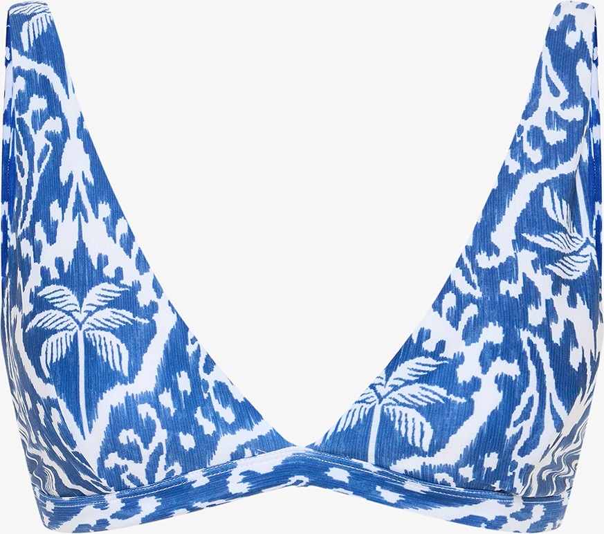 Penti Yaprak Desenli Island Deep V Bikini Üstü görsel 3