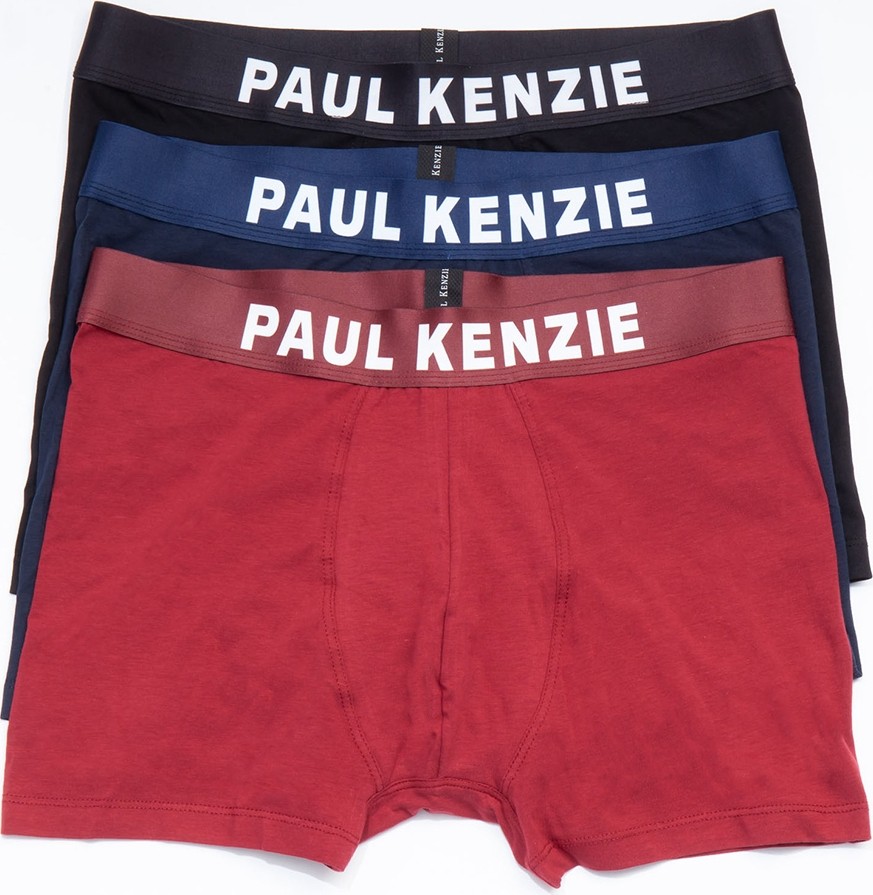 Paul Kenzie Galaxy Erkek Boxer Desenli Slim Fit 3'lü Paket Renkli Konforlu Kullanım görsel 2