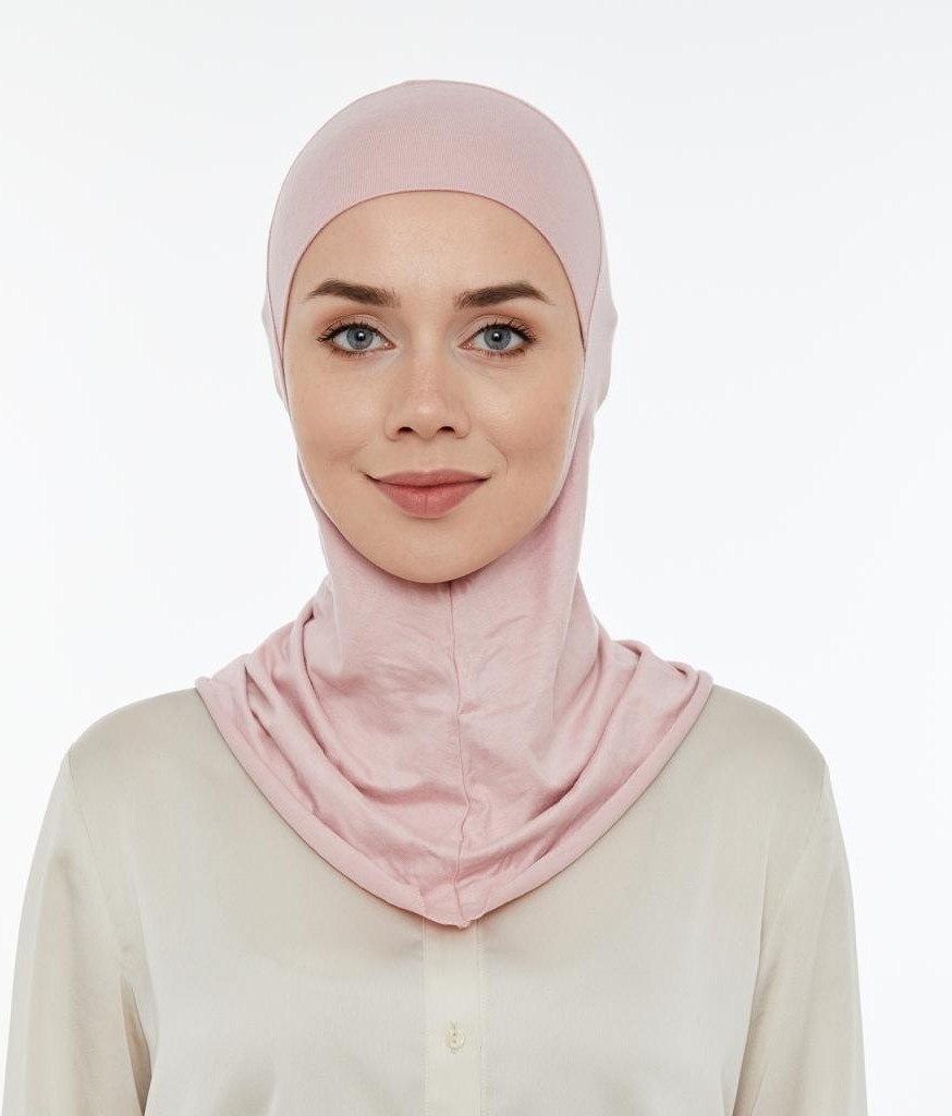 İhvan Online Pratik Boyunluklu Tesettür Hijab Bone Lacivert görsel 3