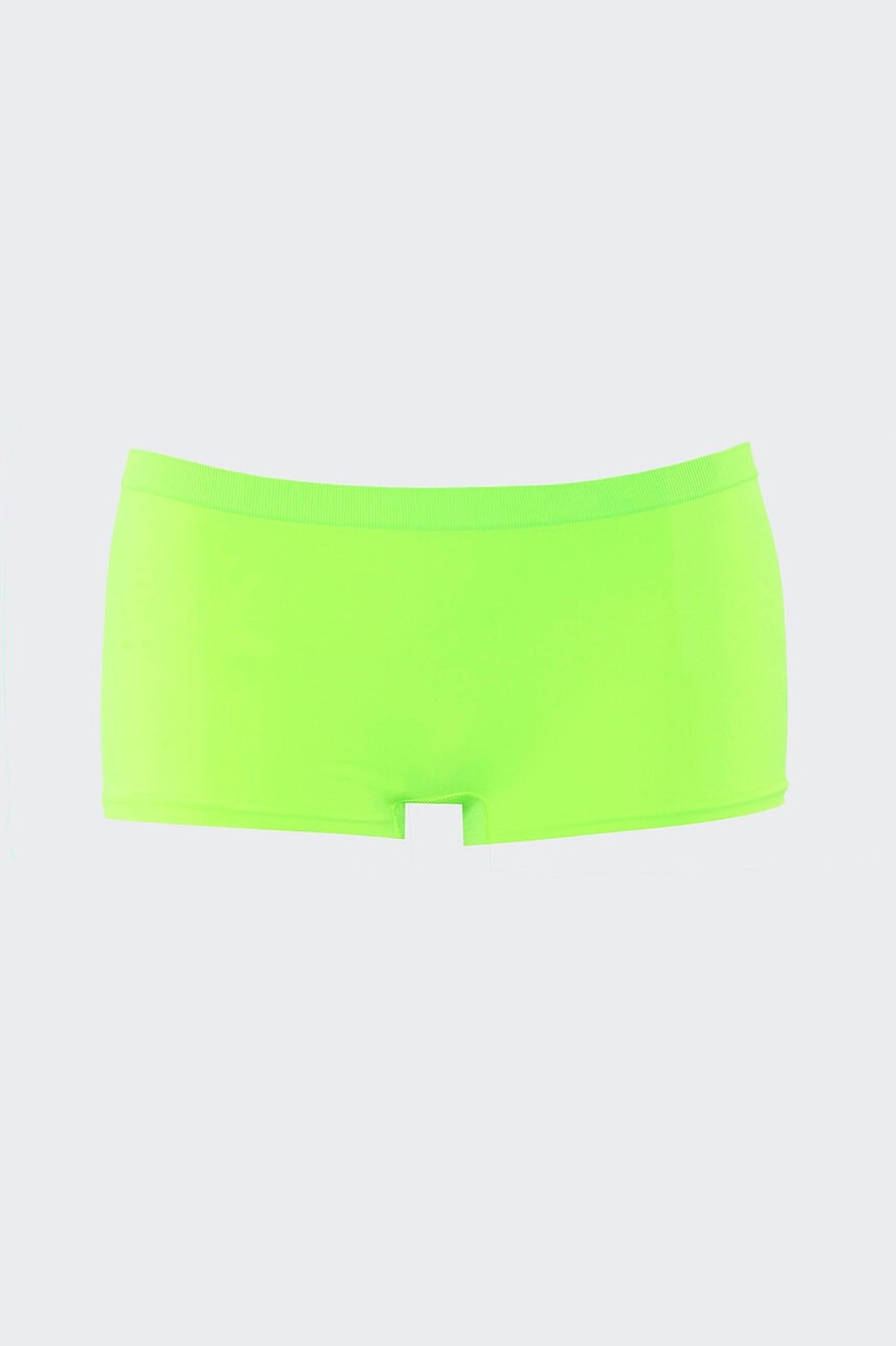 NBB Neon Pembe Sarı Oranj Dikişsiz 3lü Ağlı Şort Külot görsel 3