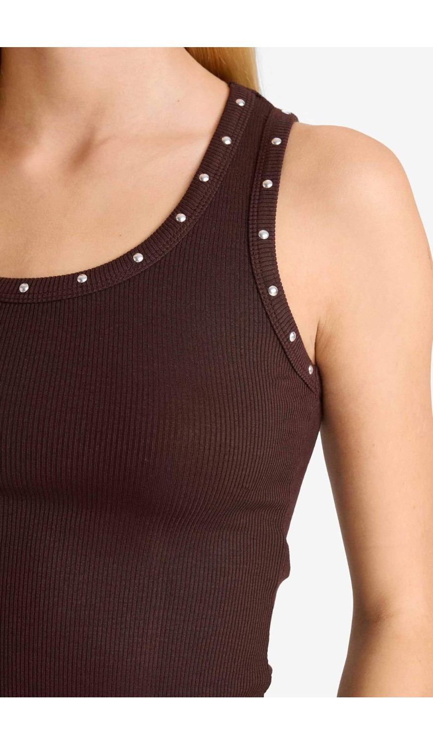 DeFacto Fitted Kare Yaka Fitilli Kaşkorse Atlet G1611AX25AU görsel 5