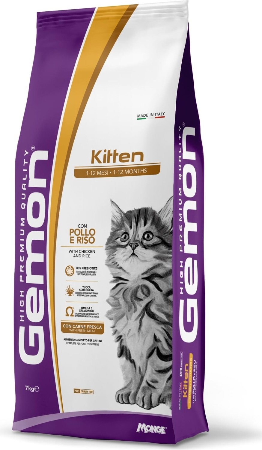 Die Grup Gemon Yavru Kedi Tavuk ve Pirinç Kuru Yavru Kedi Maması - 7 kg
