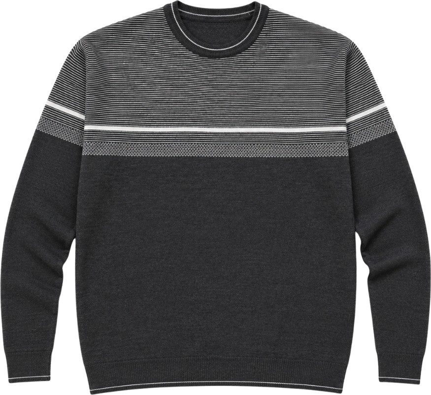 Battal Moda Erkek Büyük Beden Antrasit Bisiklet Yaka Ufuk Triko Kazak 5xl-6xl-7xl-8xl görsel 4