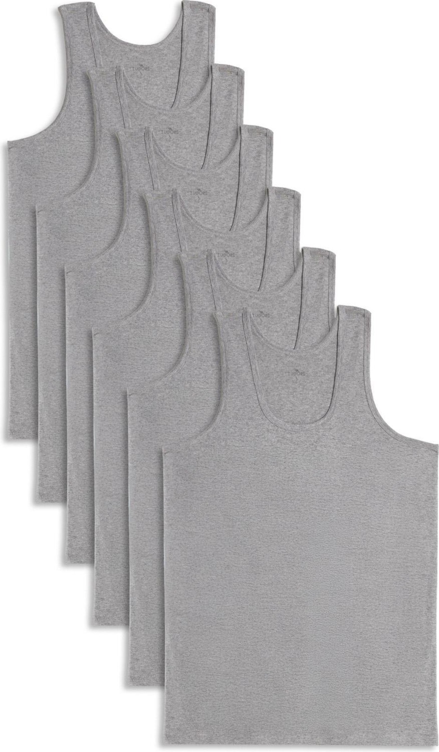 Tudors 6 Adet Compact Penye Beyaz Erkek Atlet %100 Pamuk Standart Fit Normal Kesim 6'lı Paket
