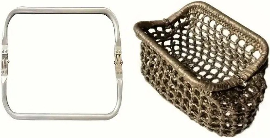 İğne İzi Kadınlar İçin 3 Adet 20CM Çanta Bursu, Gizli Çanta Yapımı, Dayanıklı Metal Malzeme görsel 3