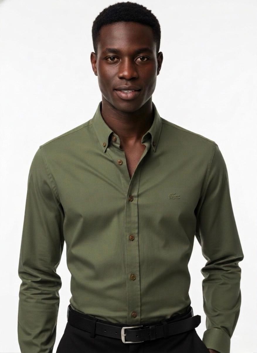 Lacoste Slim Fit Pamuk Paris Gömlek