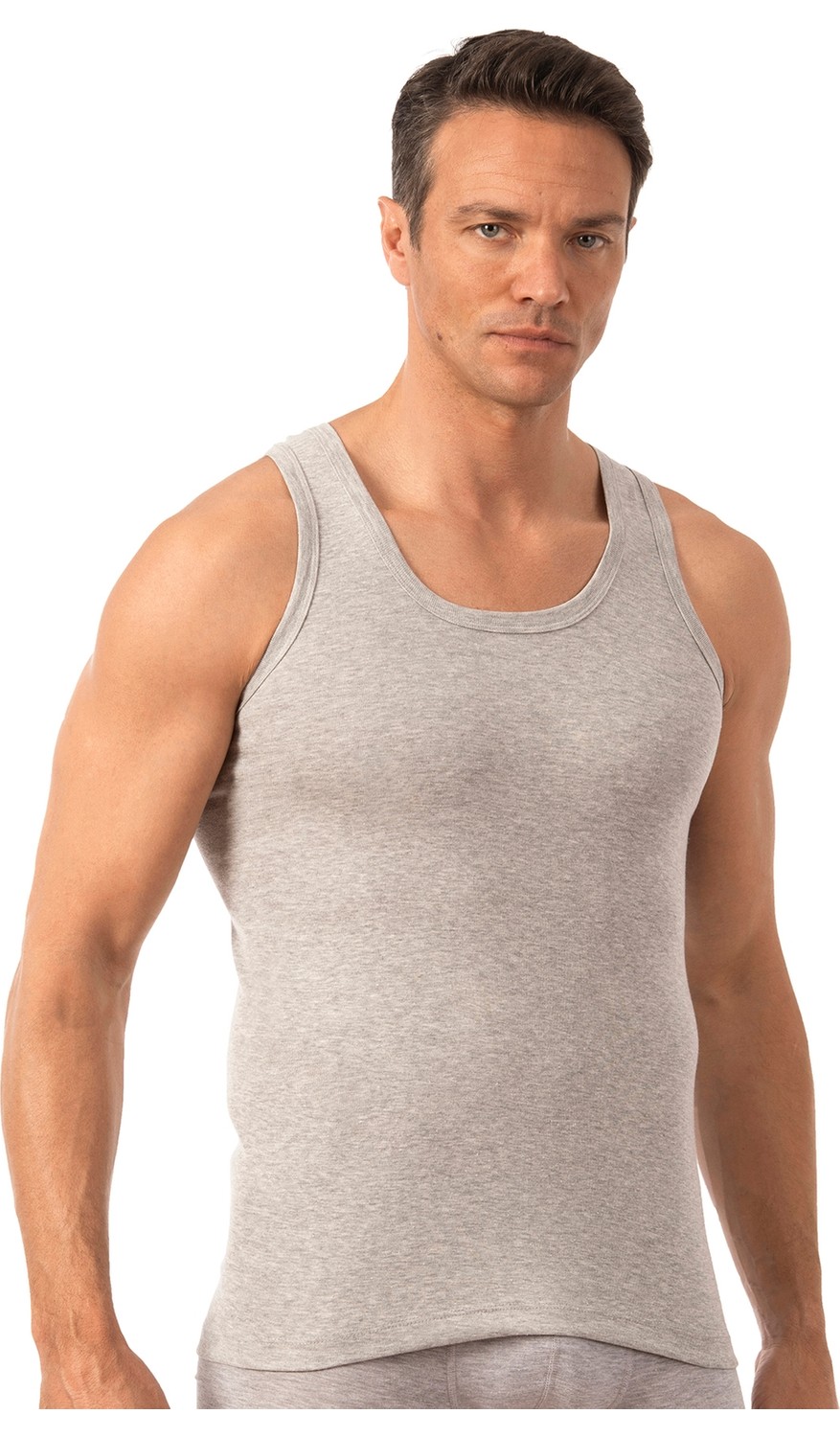 Özkan Underwear Özkan 0113 Erkek %100 Pamuklu Ribana Esnek Yumuşak Kalın Askılı Atlet görsel 8