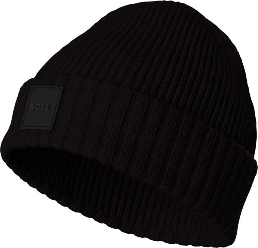 Aesco Boss Erkek Flavio Beanie, Siyah, Onesı görsel 2