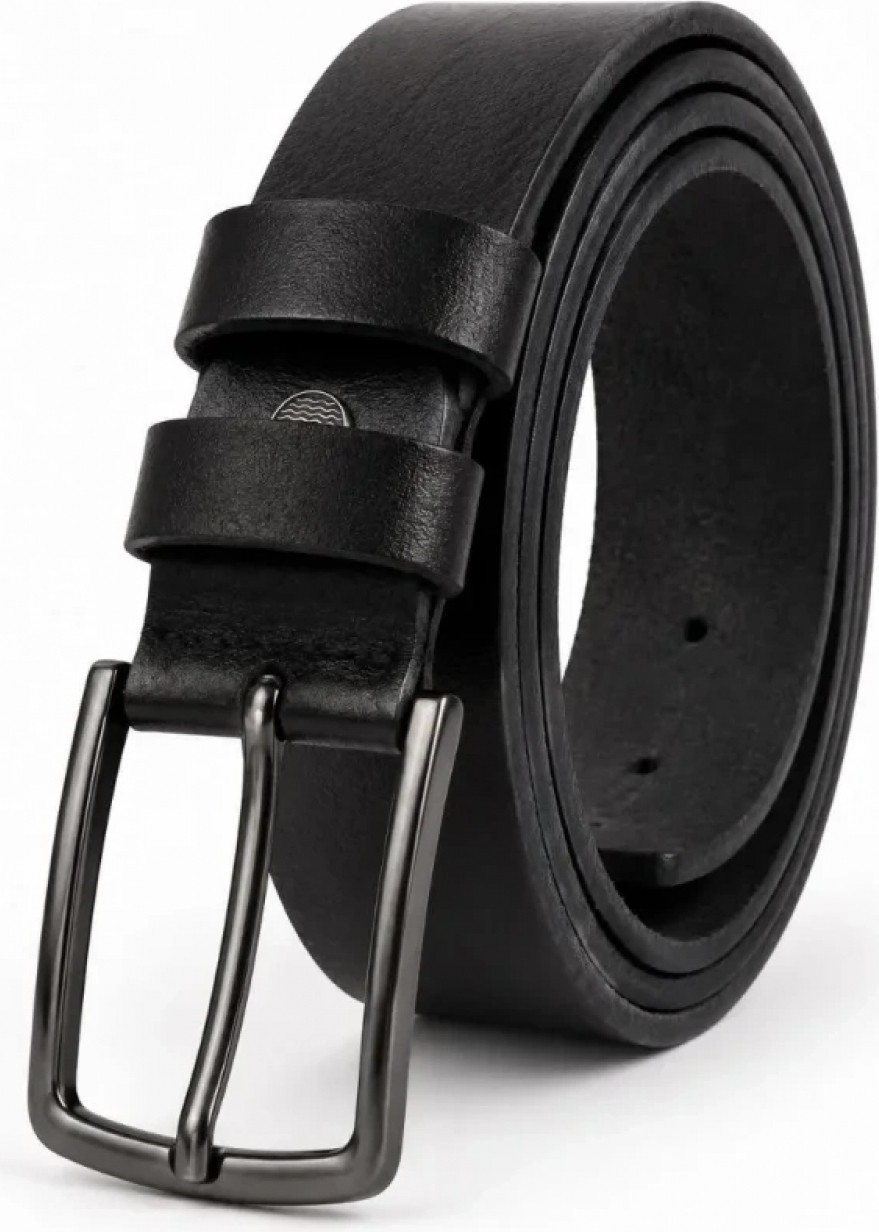 Marsilyan - Erkek Hakiki Deri 4 cm Klasik Kemer Metal Tokalı Günlük ve Klasik Kullanım görsel 3