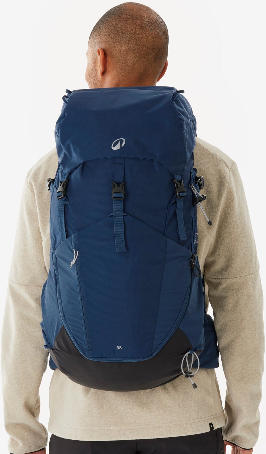Decathlon Quechua Outdoor Sırt Çantası - 38 L - Mavi - MH500 - Hafif, Ergonomik ve Çok Gözlü Tasarım görsel 3