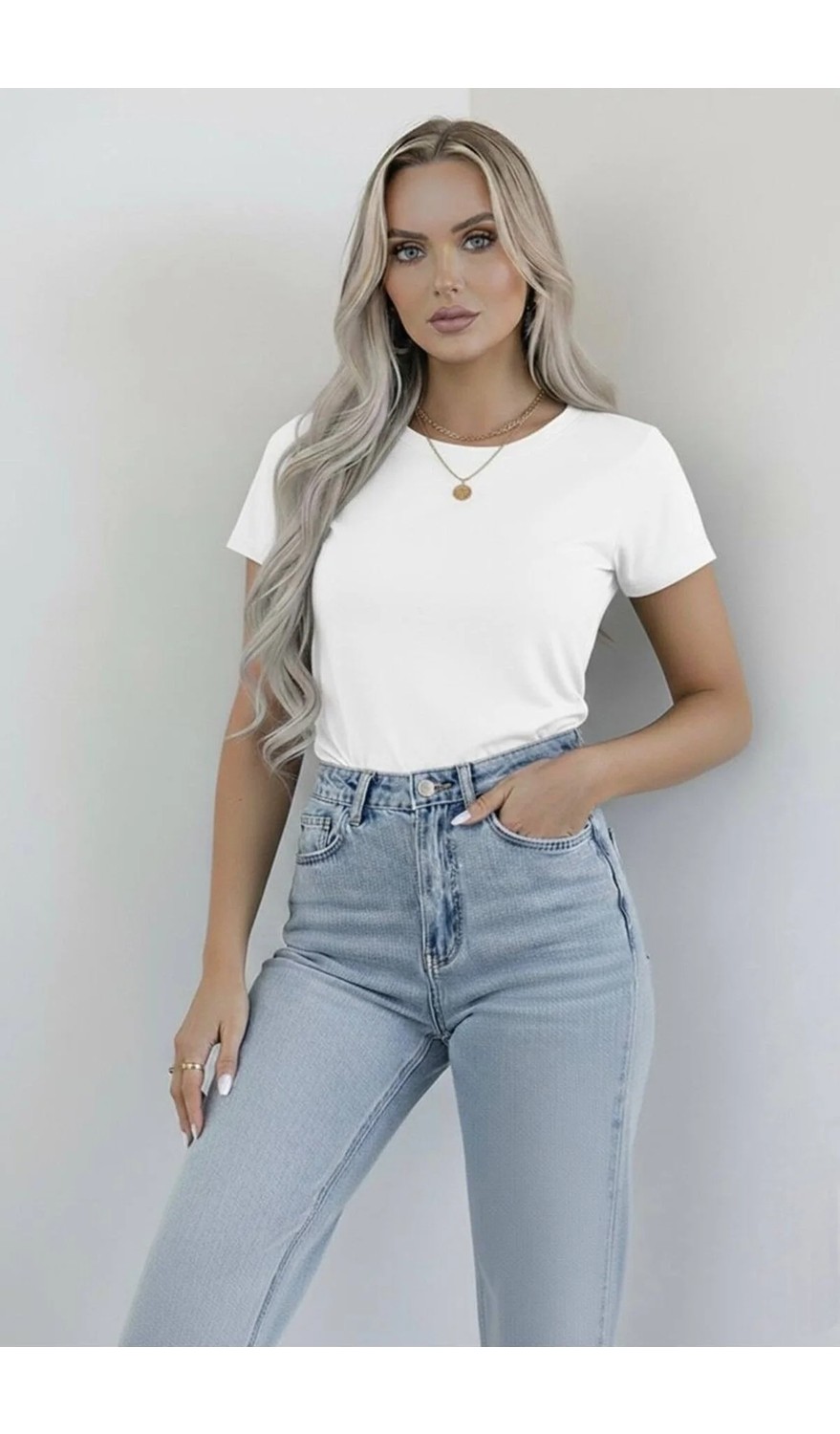 Hashtag Kadın Bisiklet Yaka Kısa Kollu Body 4'lü Paket Viskon Kumaş görsel 4