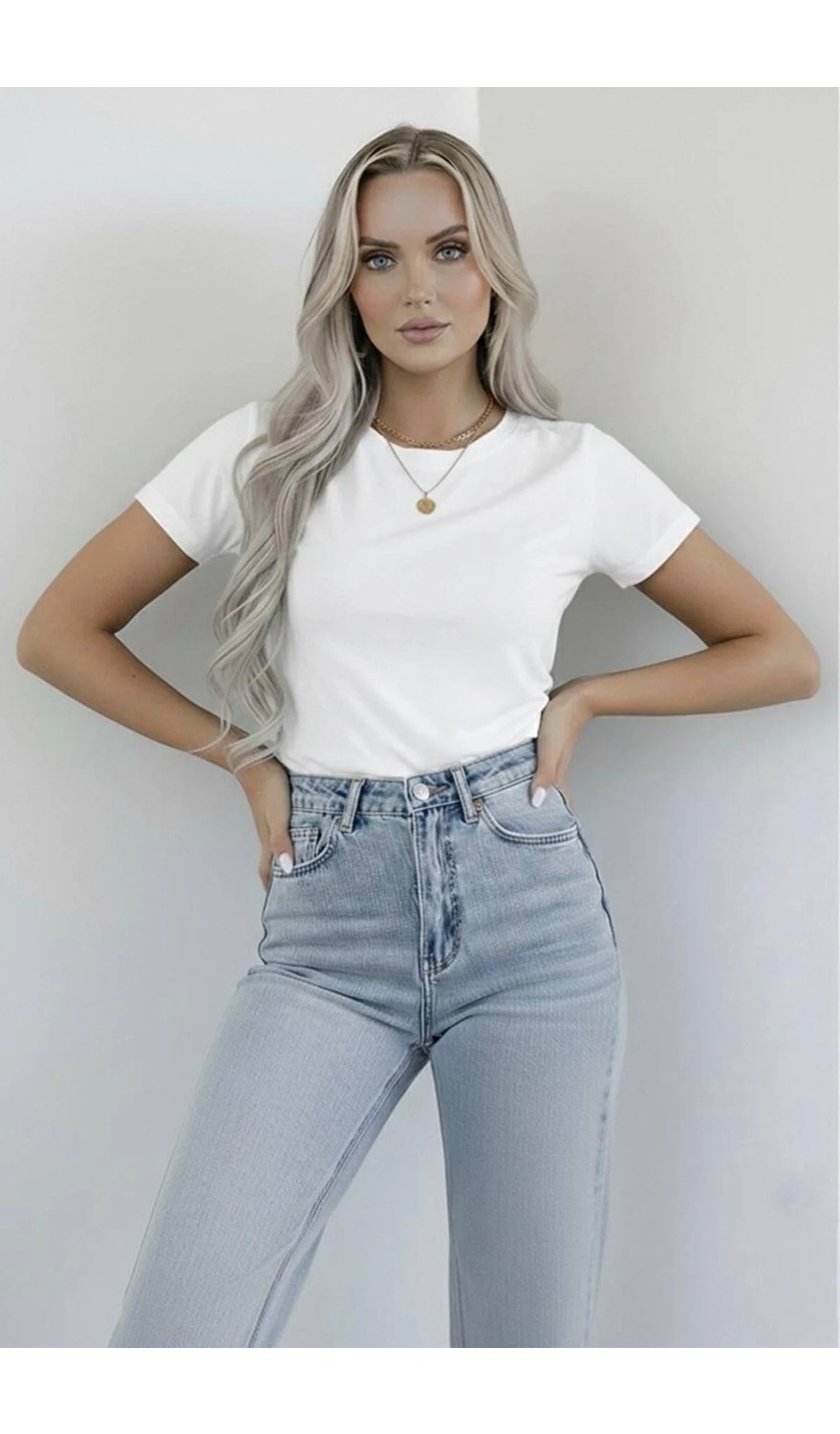 Hashtag Kadın Bisiklet Yaka Kısa Kollu Body 4'lü Paket Viskon Kumaş görsel 5