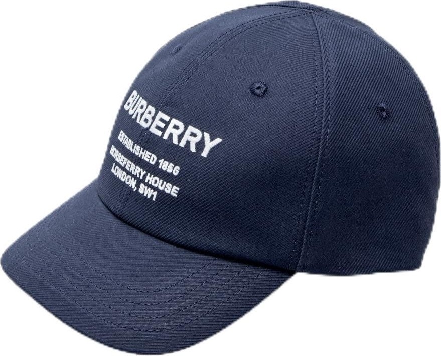 Die Grup Burberry Pamuklu Çocuk Şapka Şapka 8049541 Mıdnıght Navy/chk