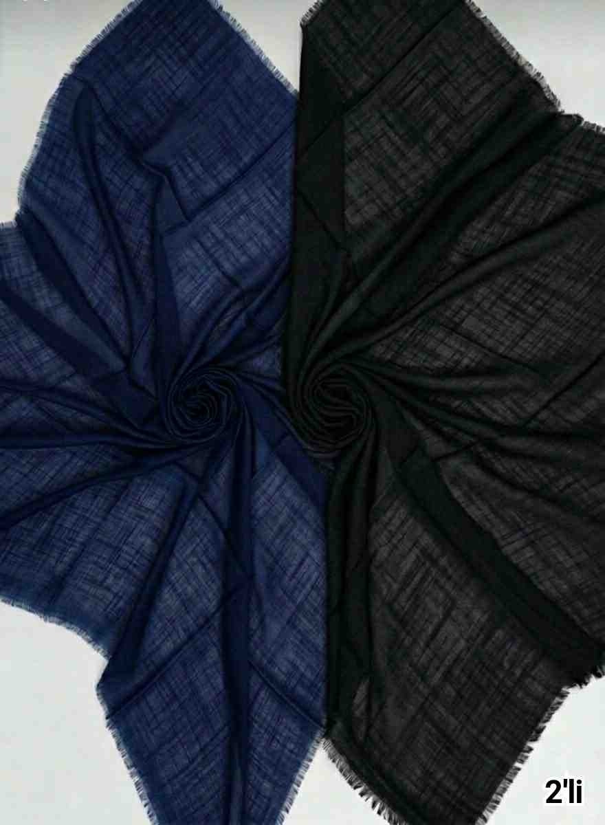 Özense 2'li Flamlı Pamuklu Terletmeyen 4 Mevsim Kullanılabilir 100X100 cm Kırmızı ve Beyaz Renkli Eşarp görsel 4