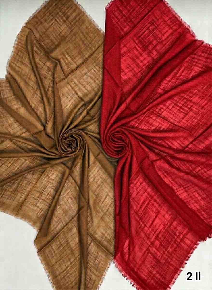 Özense 2'li Flamlı Pamuklu Terletmeyen 4 Mevsim Kullanılabilir 100X100 cm Kırmızı ve Beyaz Renkli Eşarp