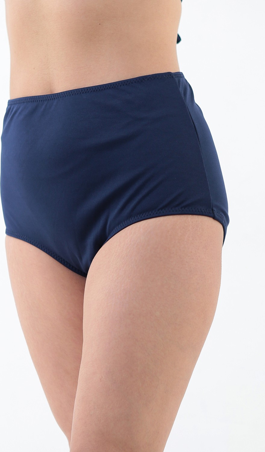 Sea Queen Kadın Büyük Beden Yüksek Bel Toparlayıcı Likralı Kumaş Bikini Altı