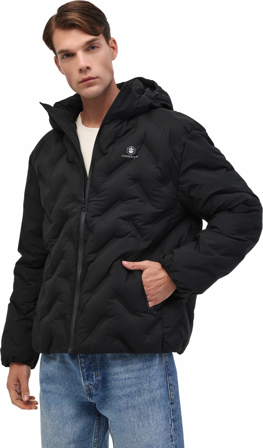 Lumberjack ml Henry Coat 25N17 5pr Siyah Erkek Kısa Kaban
