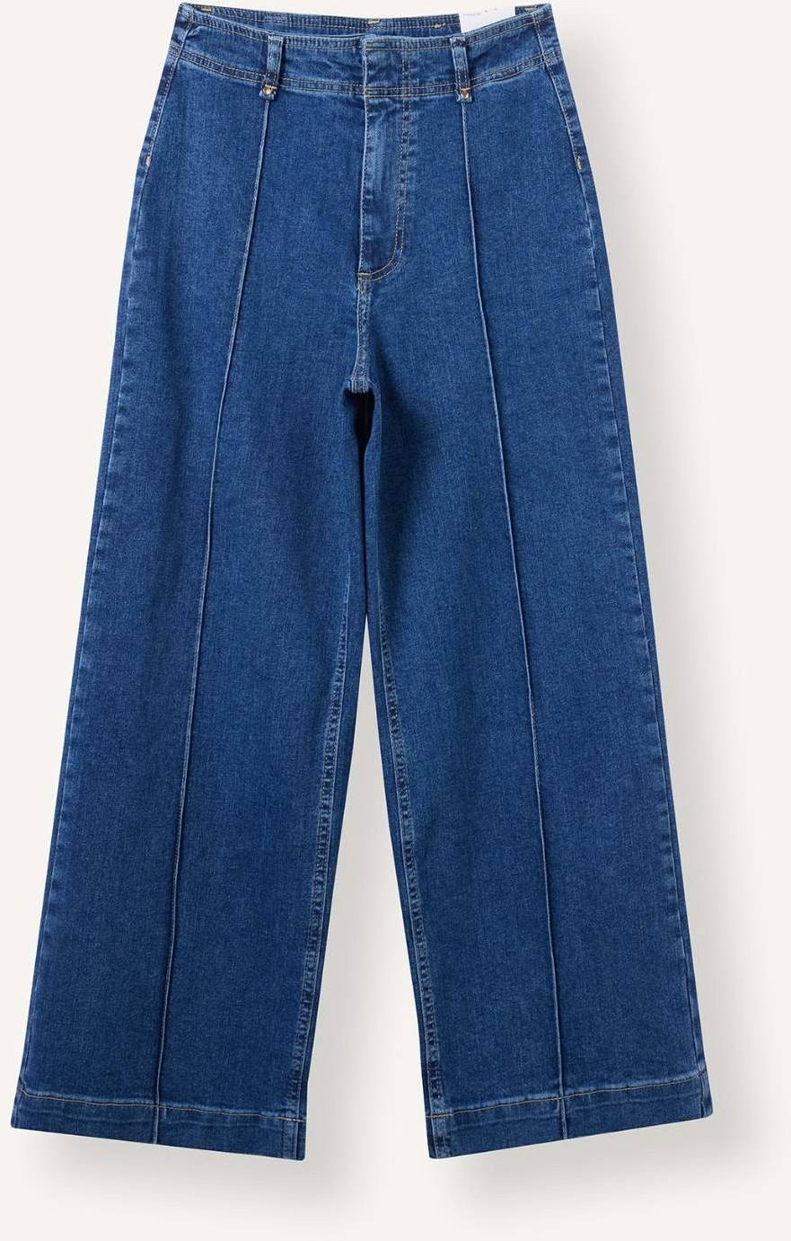 DeFacto Pamuklu Culotte Yüksek Bel Kısa Paça Jean Pantolon I1917AX26AU görsel 8