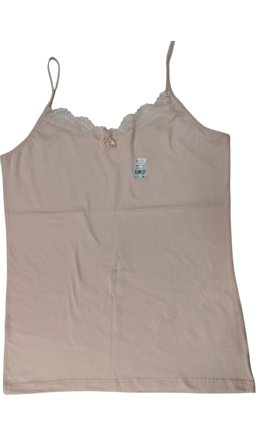 Wear Treasure Hnx Pamuklu Yakası Dantel Ince Askılı Kadın Atlet görsel 3