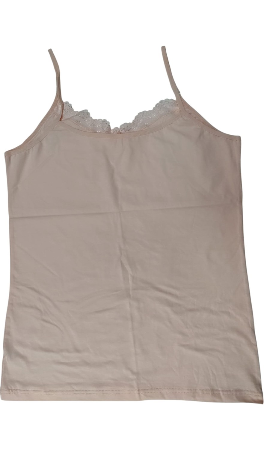 Wear Treasure Hnx Pamuklu Yakası Dantel Ince Askılı Kadın Atlet görsel 4