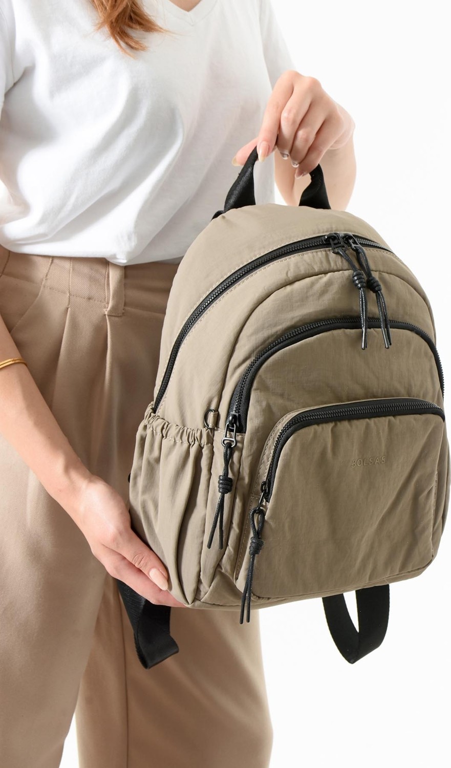 Louisiana Polo Bolsas Kadın Sırt Çanta Bej 1109
