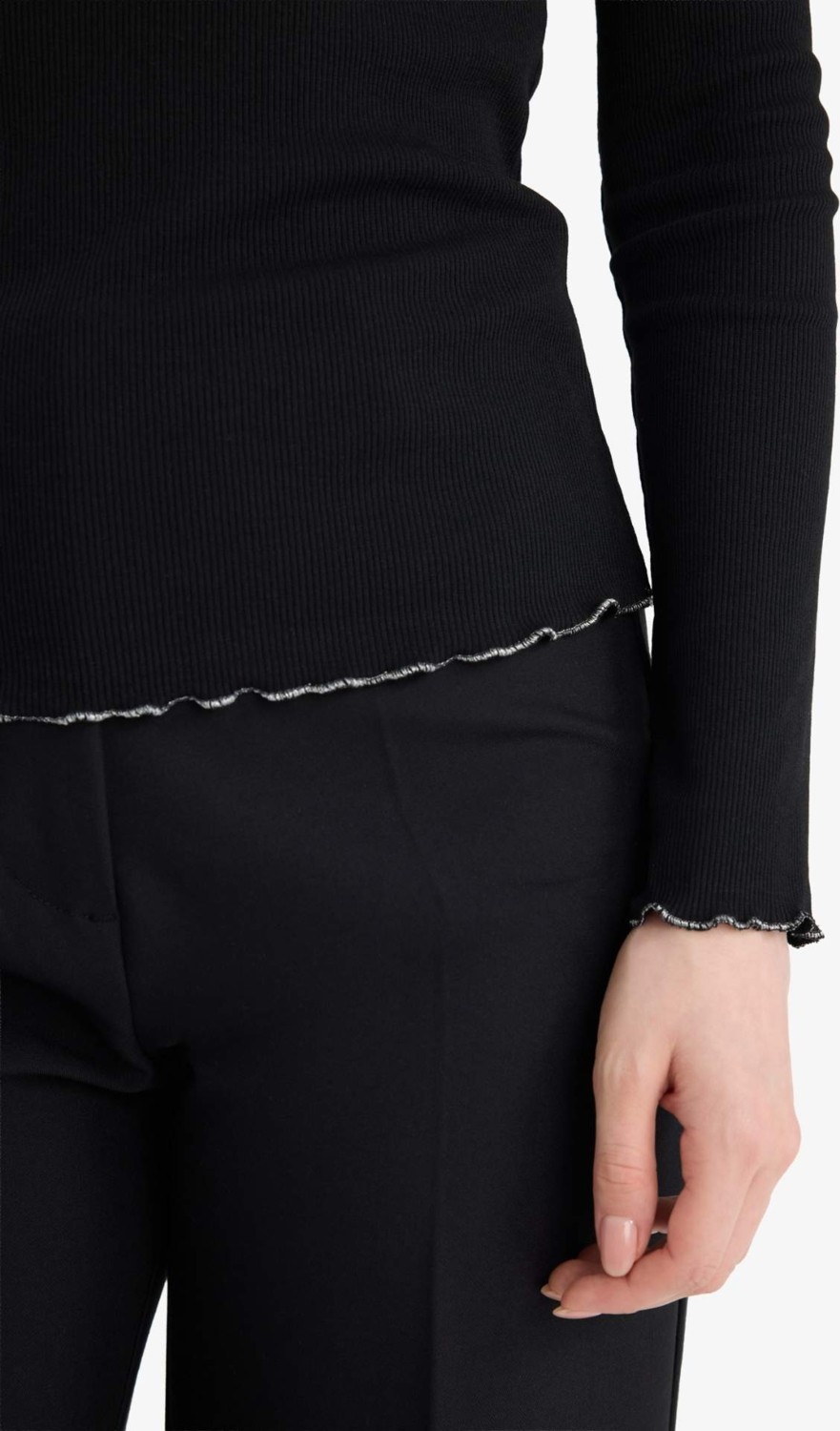 DeFacto Fitilli Kaşkorse Tişört Tunik E9540AX26SP görsel 4
