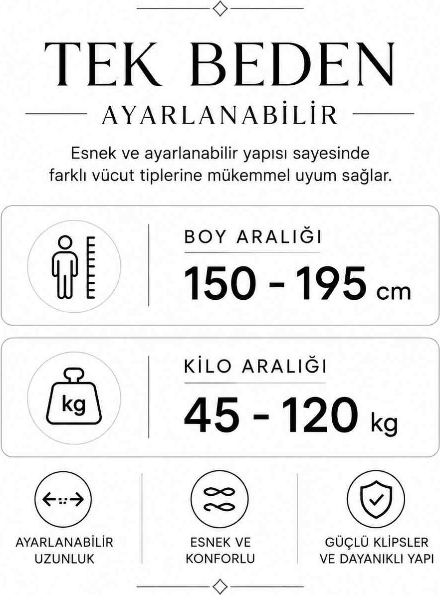 Engineer's Accessories Erkek Ayarlanabilir Pantolon Askısı görsel 5