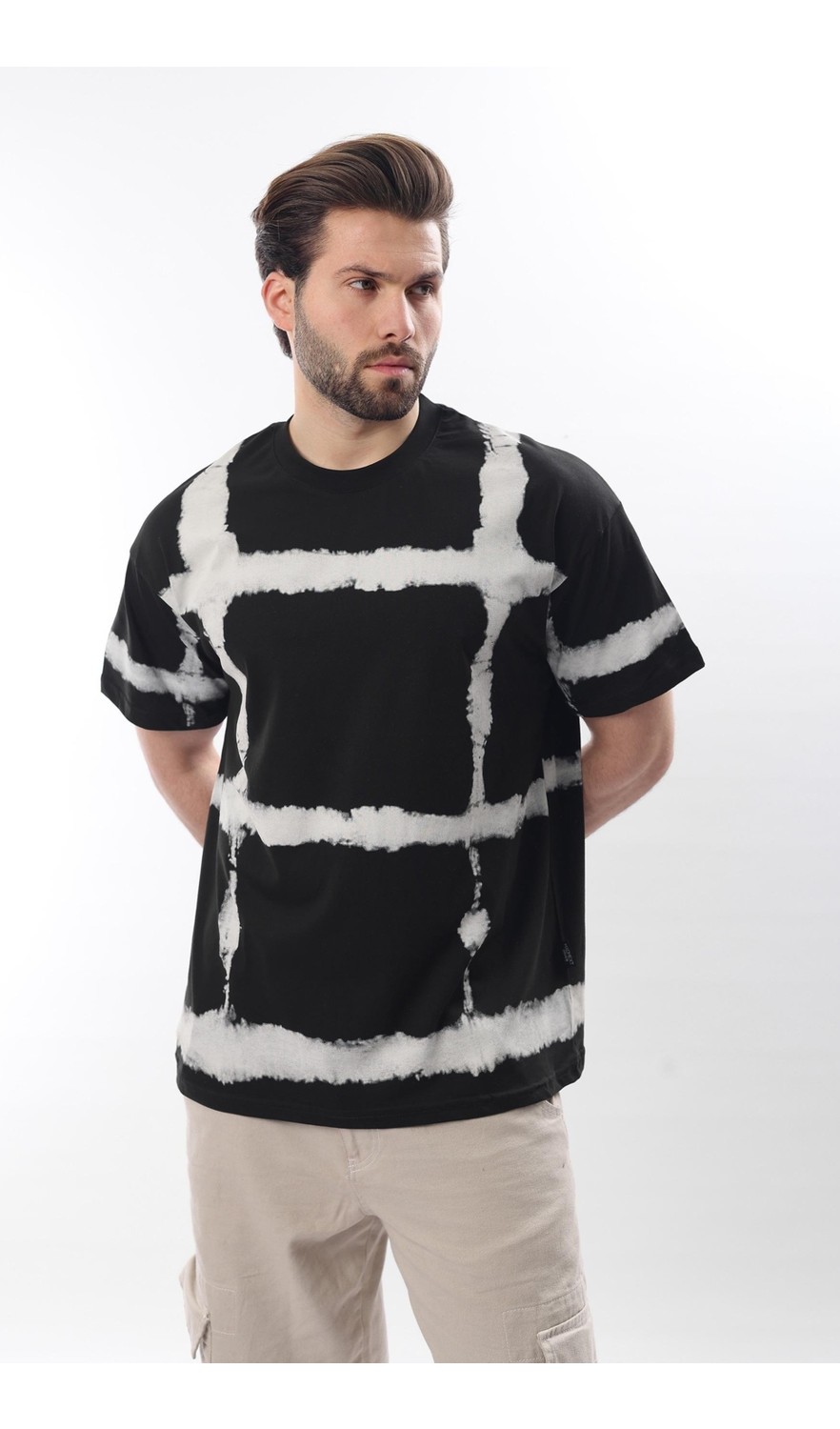 Madmext Bebe Mavisi Bisiklet Yaka Baskılı Basic Erkek T-Shirt E7109 görsel 7
