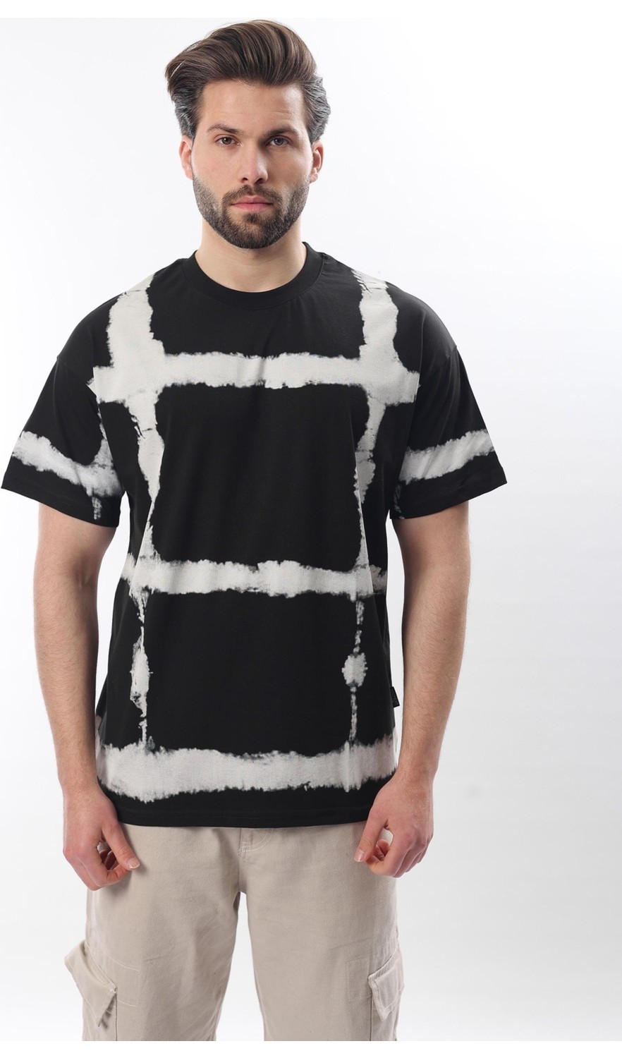 Madmext Bebe Mavisi Bisiklet Yaka Baskılı Basic Erkek T-Shirt E7109 görsel 8