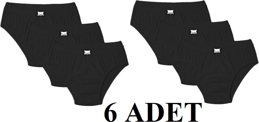 Tutku Erkek 6 Adet Pamuklu Kom Slip Külot 6'lı Paket 0109- görsel 3